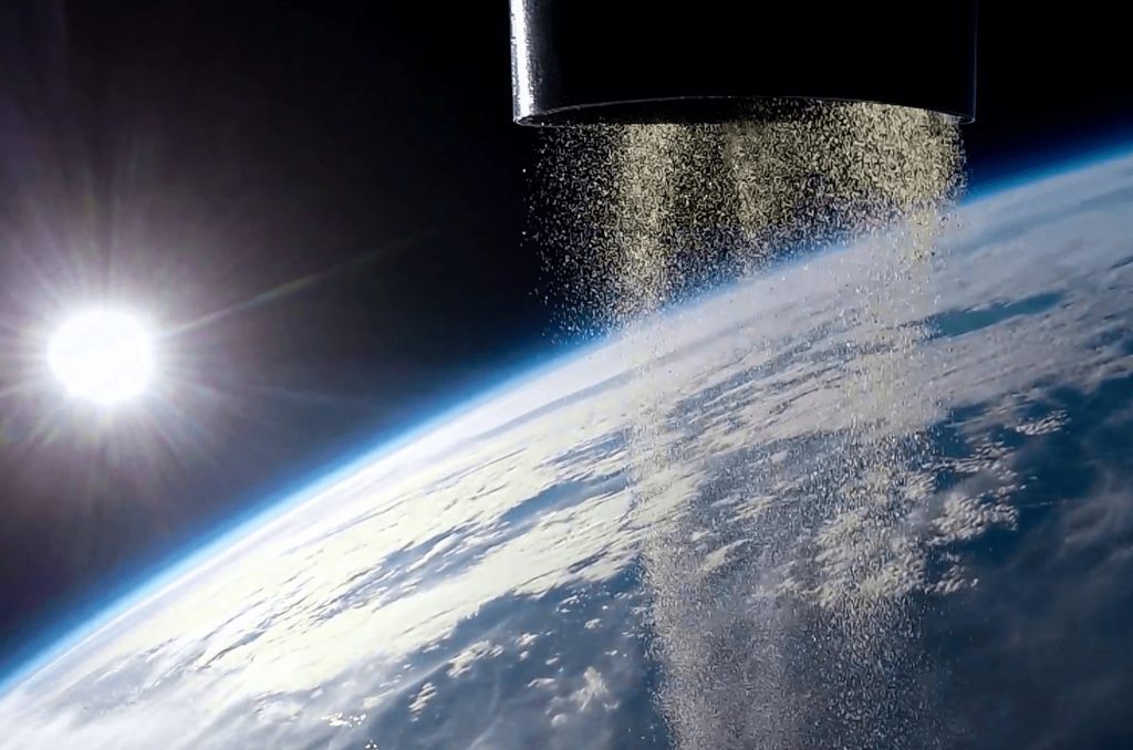 Ashes into space